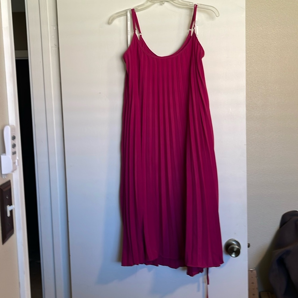 NWT Edit White Closet Fuchsia Shift Dress